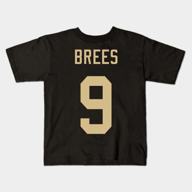 Drew Brees Kids T-Shirt by telutiga